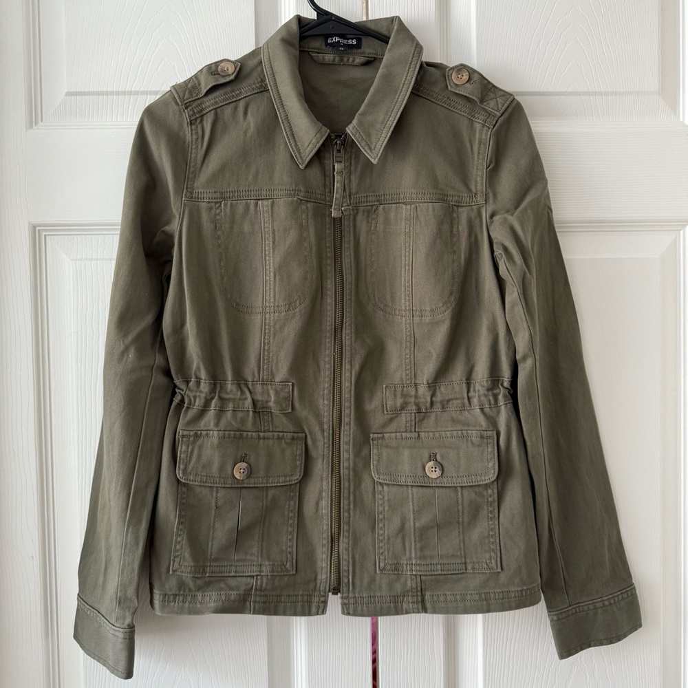 Express Khaki Utility Jacket